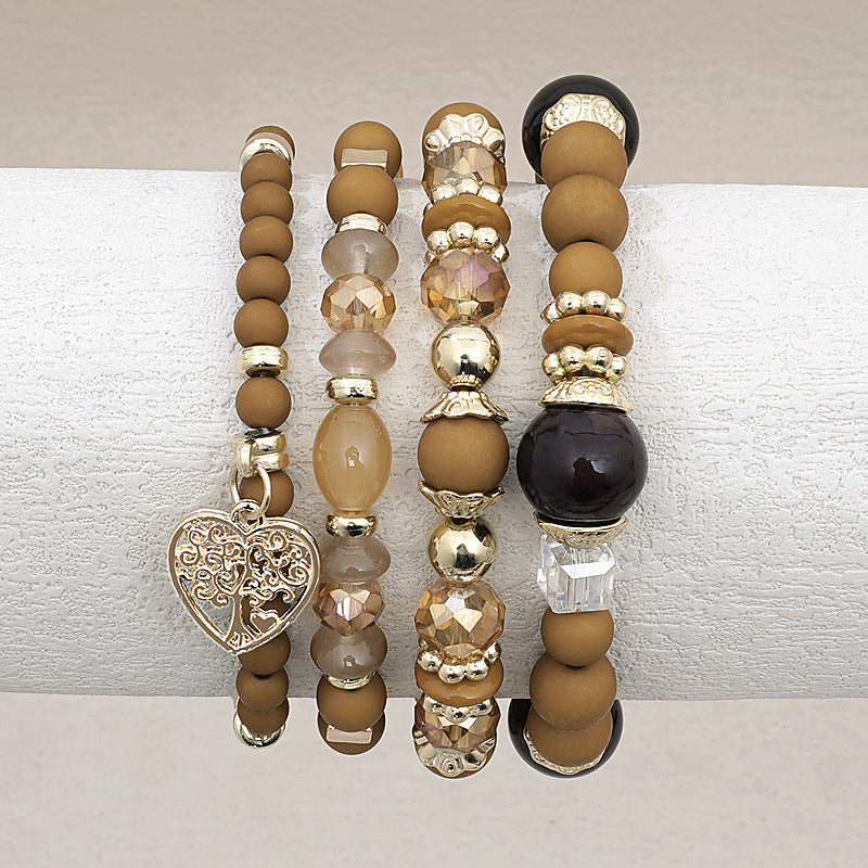 Boho-Chic Brazalete de Perlas Orgánicas