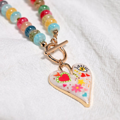Silueta Corazón Perlenkette