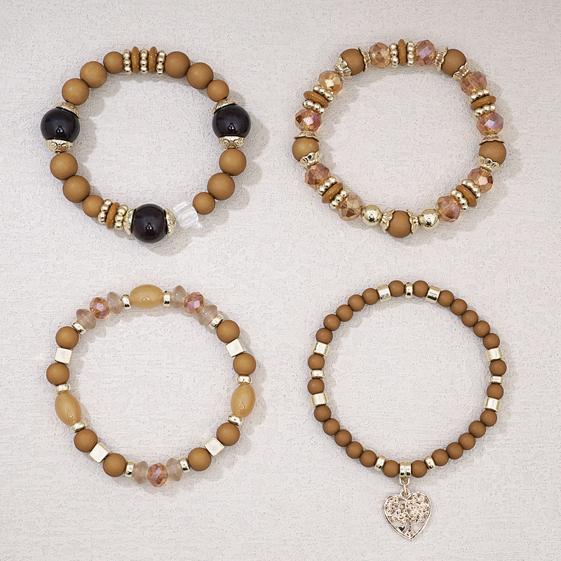 Boho-Chic Brazalete de Perlas Orgánicas
