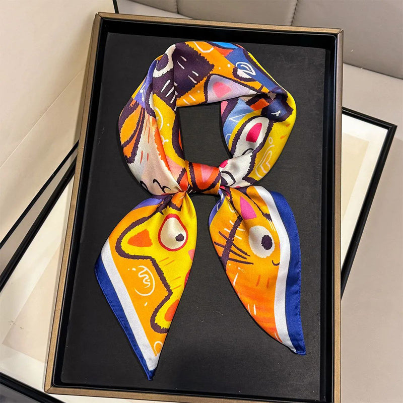 Casual Refinado Foulard de Cachemira con Katzenmuster