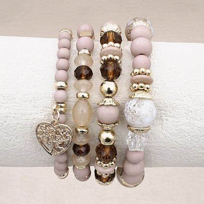 Boho-Chic Brazalete de Perlas Orgánicas