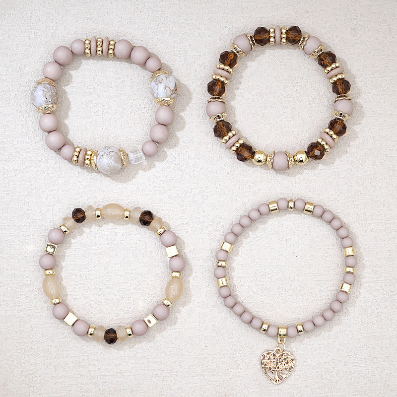 Boho-Chic Brazalete de Perlas Orgánicas