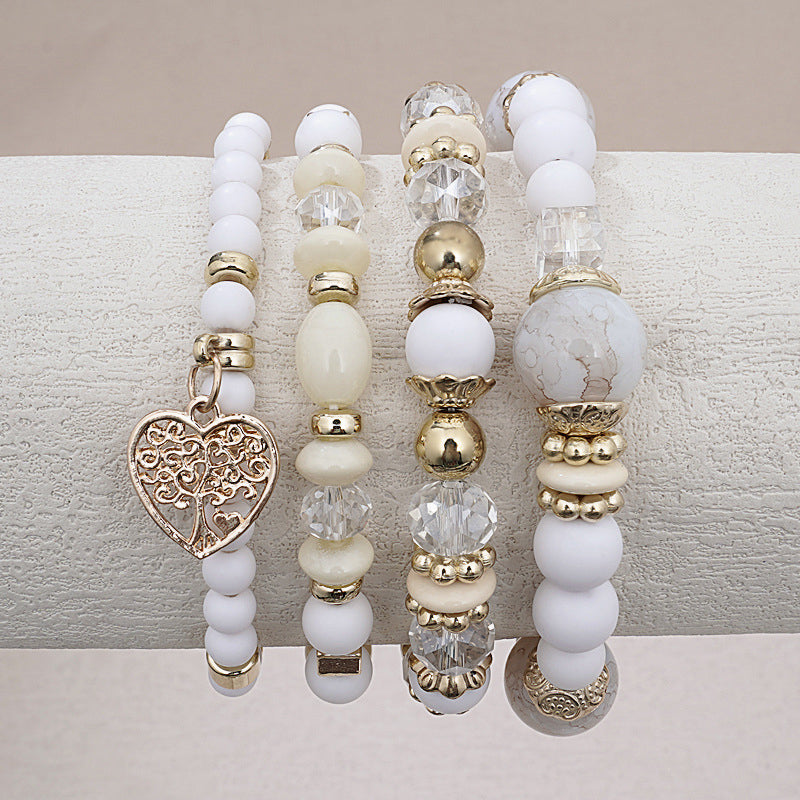 Boho-Chic Brazalete de Perlas Orgánicas