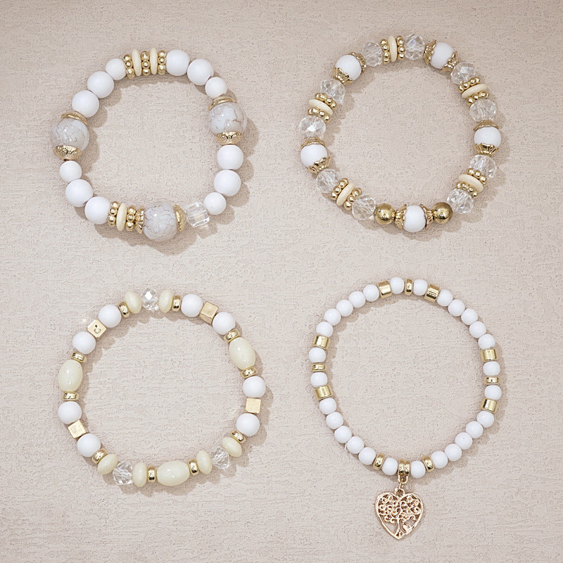 Boho-Chic Brazalete de Perlas Orgánicas