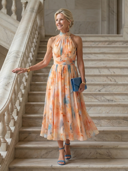 Elin | Soft Halter Vestido Midi