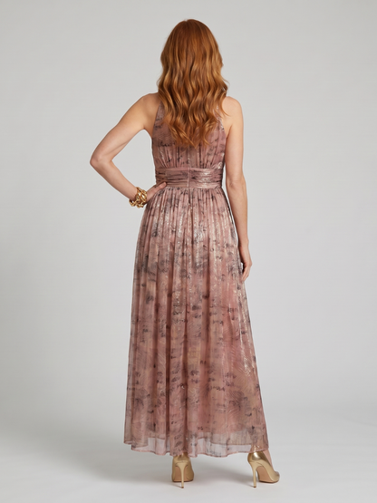 Imogen | Textured Finish Sleeveless Vestido Midi