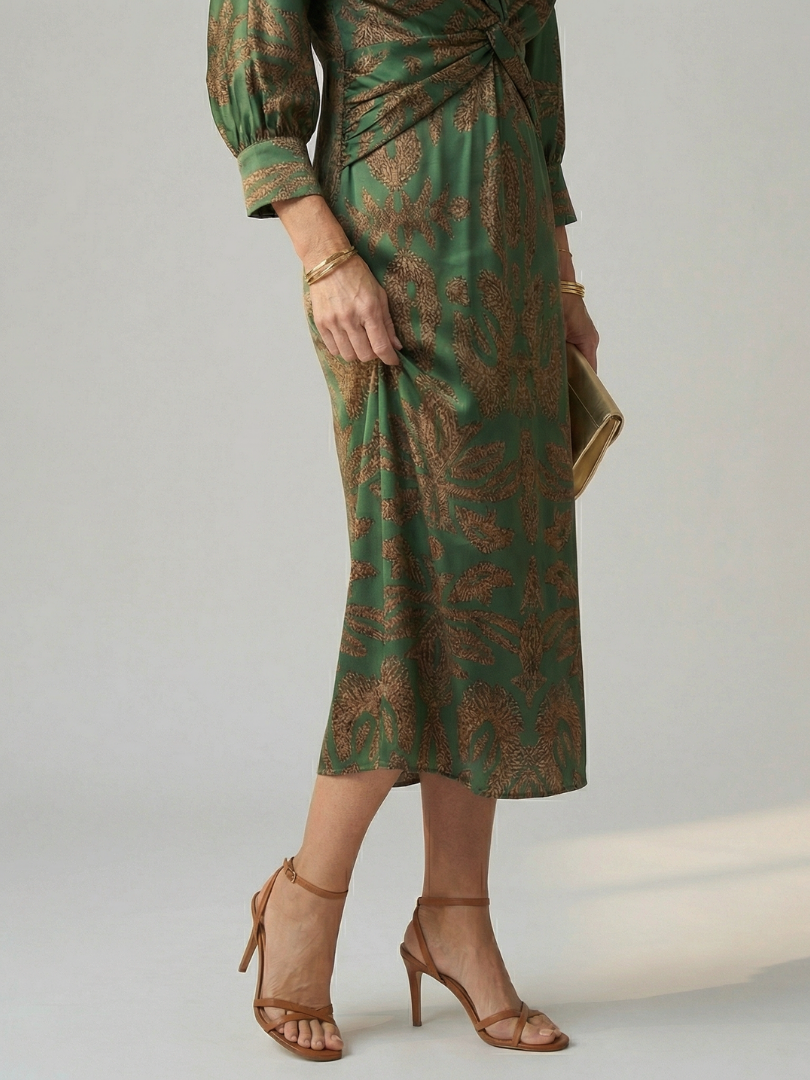 Lune | Natural Wrap Vestido Midi