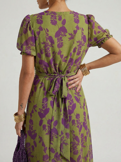 Virel | Relaxed Floral Vestido Midi