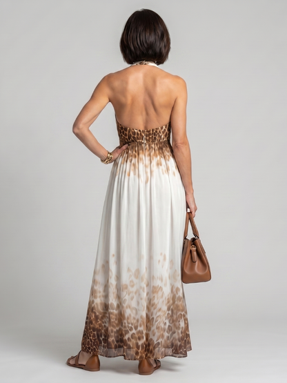 Orlune | Pleated White Vestido Midi