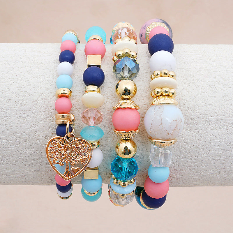 Boho-Chic Brazalete de Perlas Orgánicas