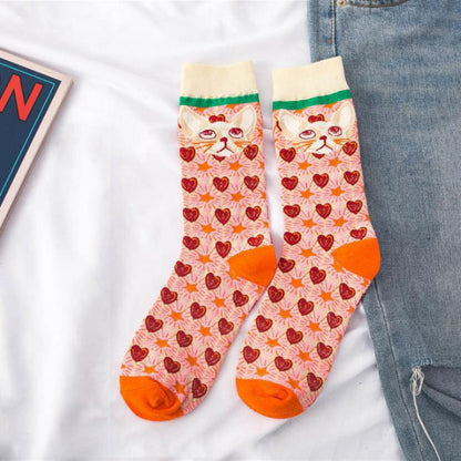 Inspiración Vintage-Freizeitsocken