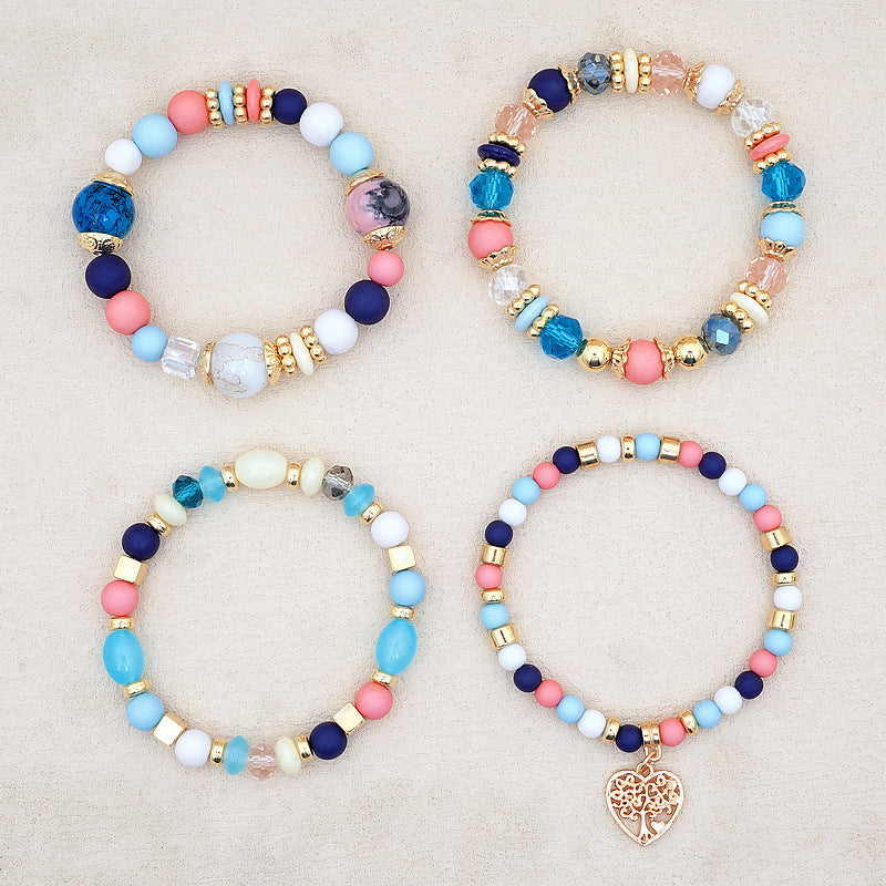 Boho-Chic Brazalete de Perlas Orgánicas