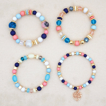 Boho-Chic Brazalete de Perlas Orgánicas