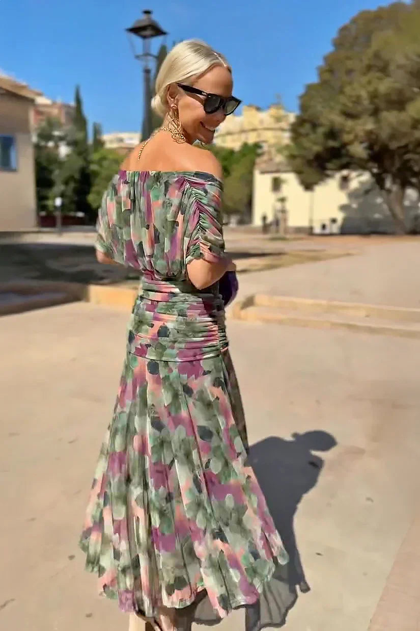 Luisa | Elegant Long Party Vestido con V-Neck