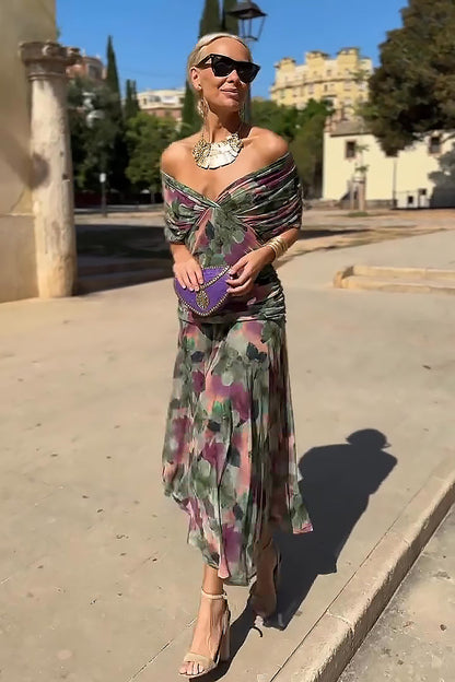 Luisa | Elegant Long Party Vestido con V-Neck