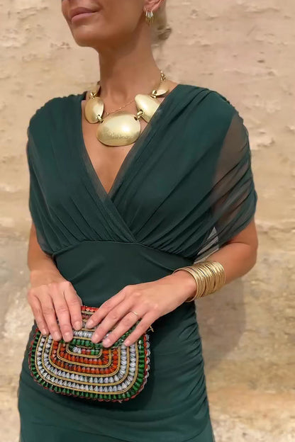 Luisa | Elegant Long Party Vestido con V-Neck