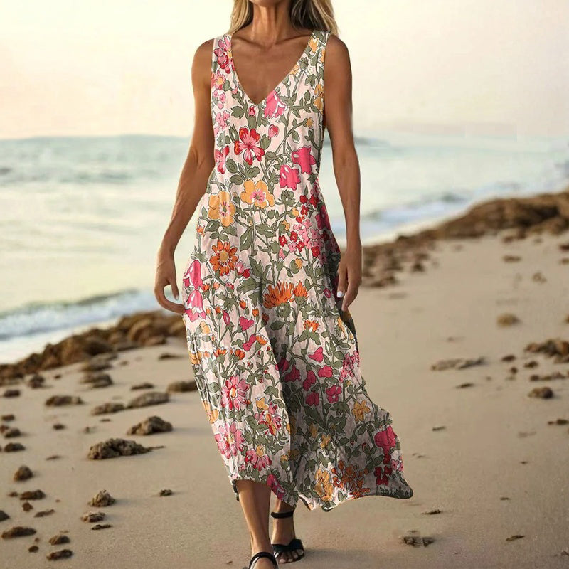 Inspiración Vintage-Vestido Haute Couture con Motivo Botánico