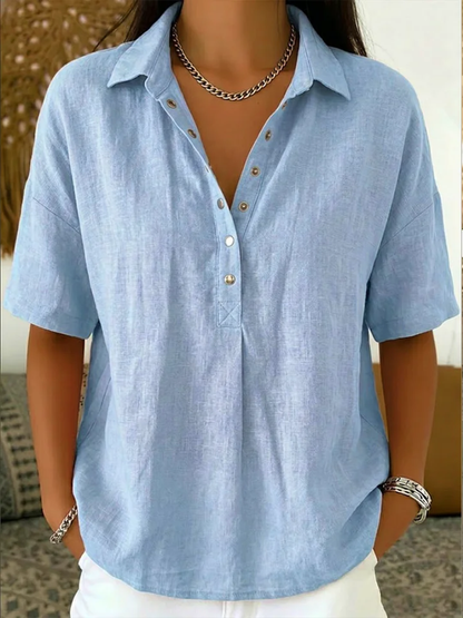 Willow | Blusa con Collar y Button