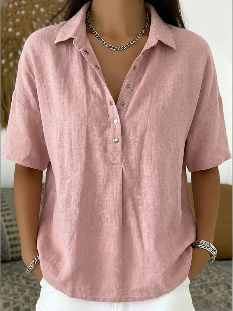 Willow | Blusa con Collar y Button