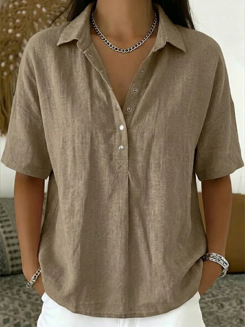 Willow | Blusa con Collar y Button