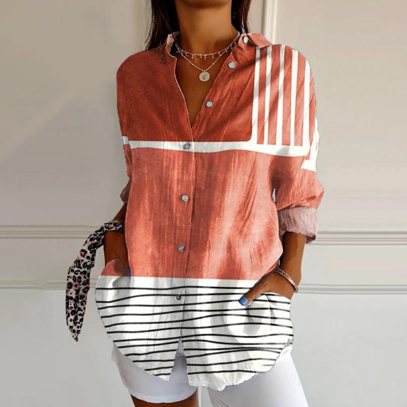 Betty | Block Striped Blusa