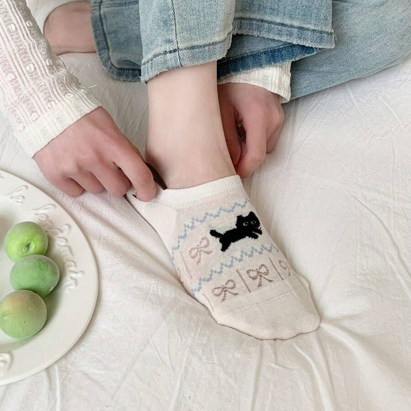 Calcetines de Hilo con Cartoon-Tiermotiven