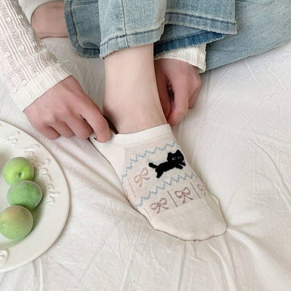Calcetines de Hilo con Cartoon-Tiermotiven