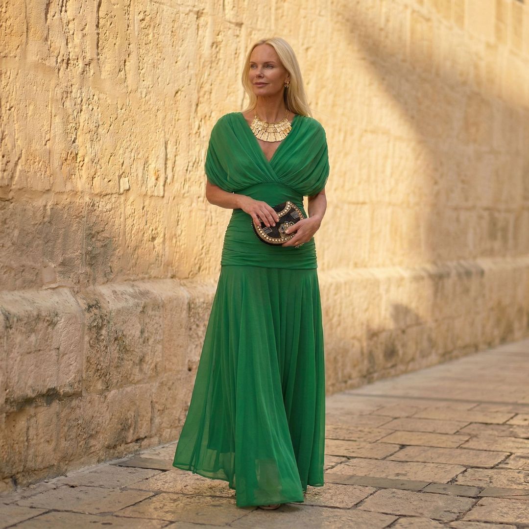 Sienna | Elegant Green Vestido