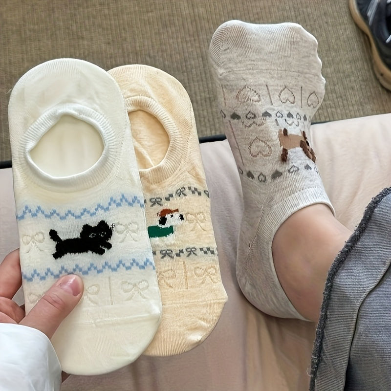 Calcetines de Hilo con Cartoon-Tiermotiven