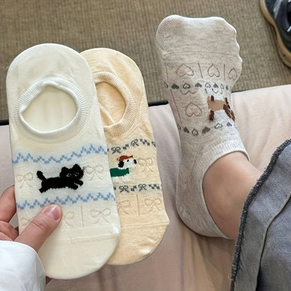 Calcetines de Hilo con Cartoon-Tiermotiven