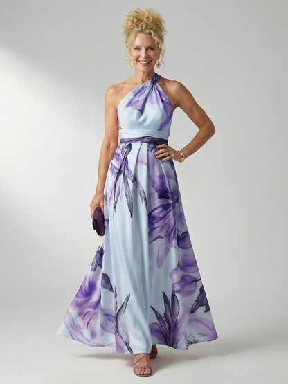 Amiel | Light Floral Vestido Maxi
