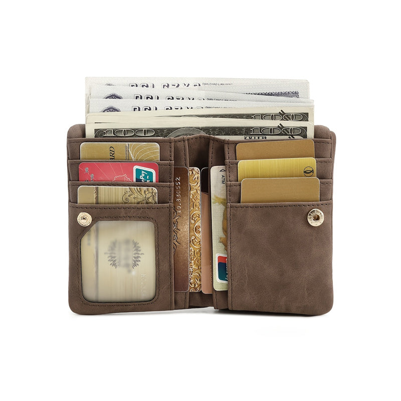 Inspiración Vintage Cartera de Piel Premium