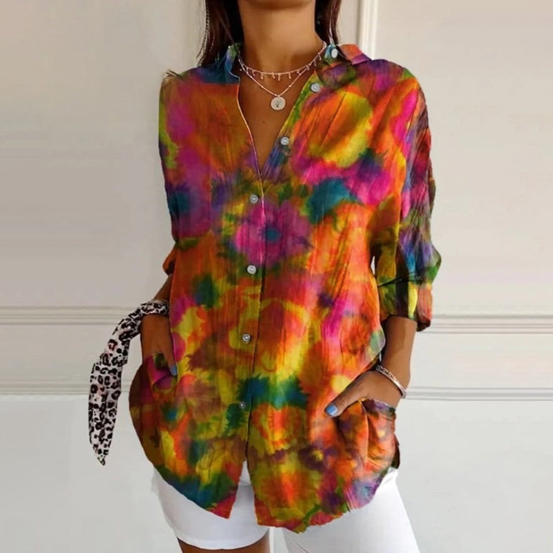 Sharon | Inspiración Vintage Colourful Blusa