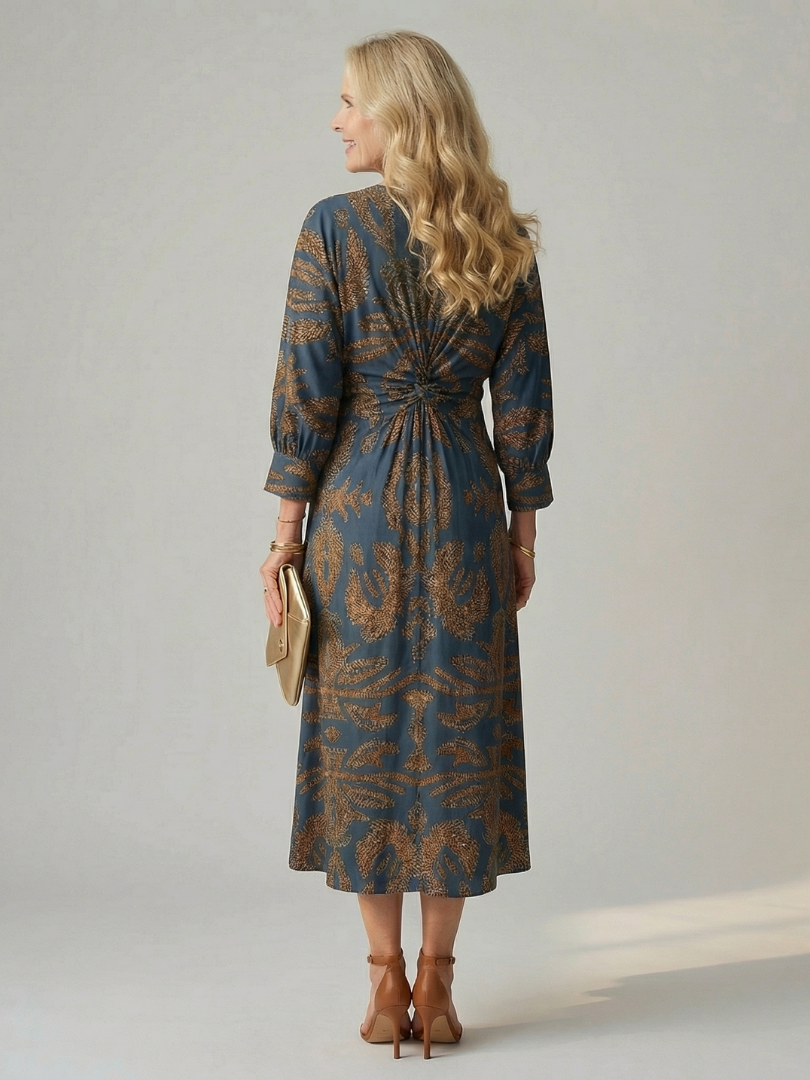 Lune | Natural Wrap Vestido Midi