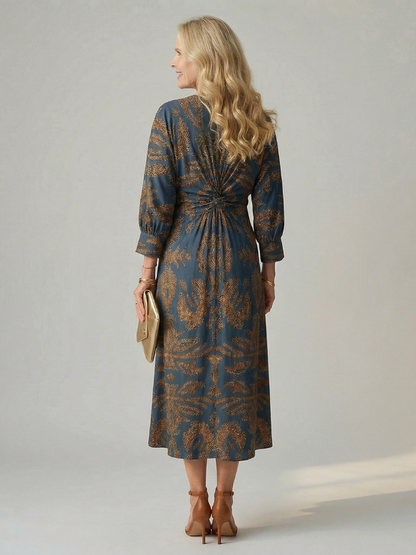 Lune | Natural Wrap Vestido Midi
