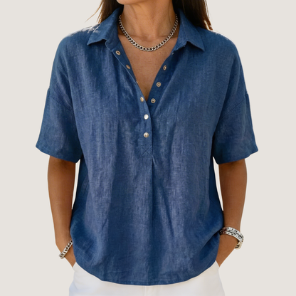 Willow | Blusa con Collar y Button