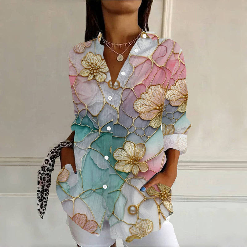 Helena | Gradient Floral Blusa