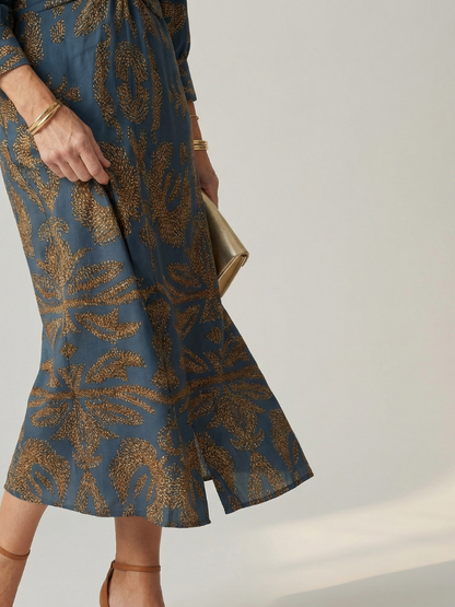Lune | Natural Wrap Vestido Midi