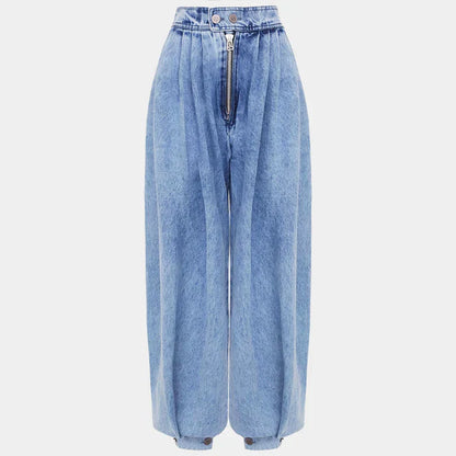 Agnes Balloon-Leg Denim Trousers