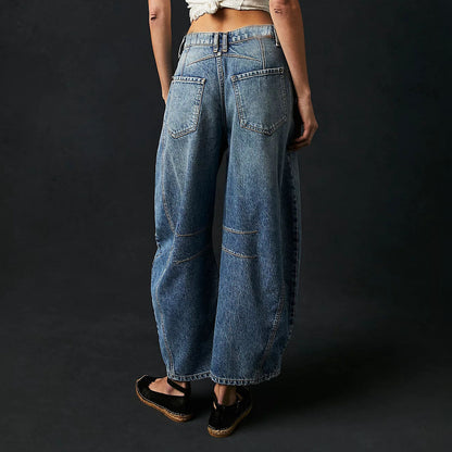 Caroline Wide-Leg Panel Jeans