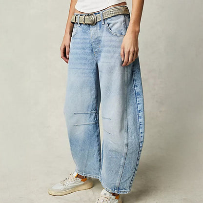 Caroline Wide-Leg Panel Jeans