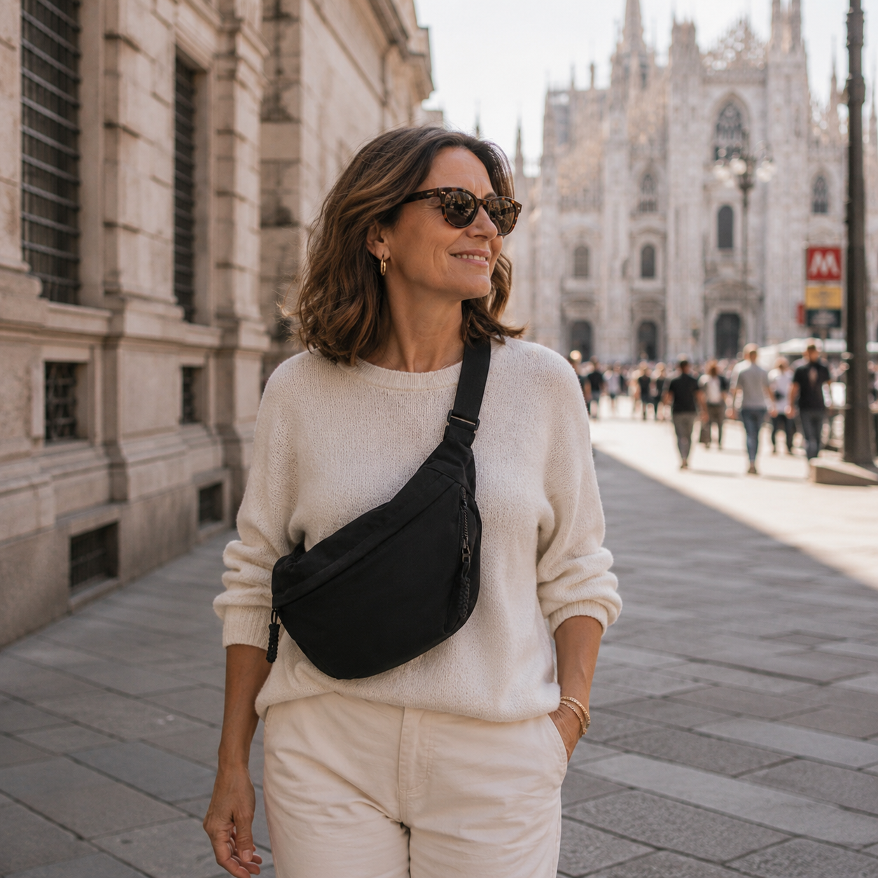 Paola | Black Bolso de Hombro