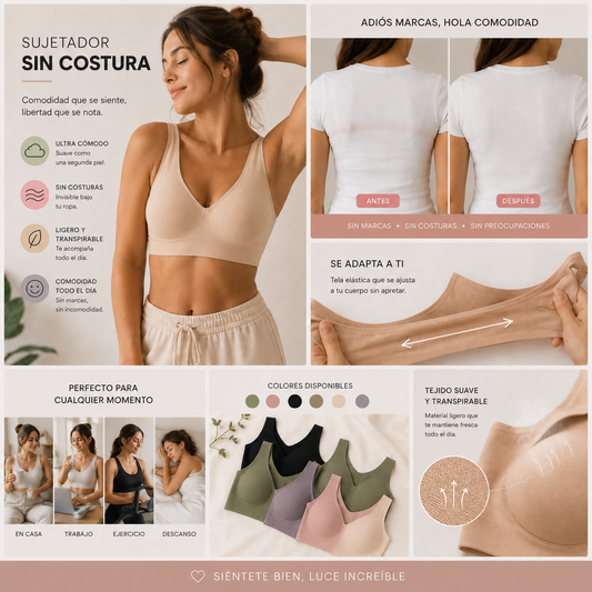 SET SUJETADORES SIN COSTURA ULTRACÓMODO