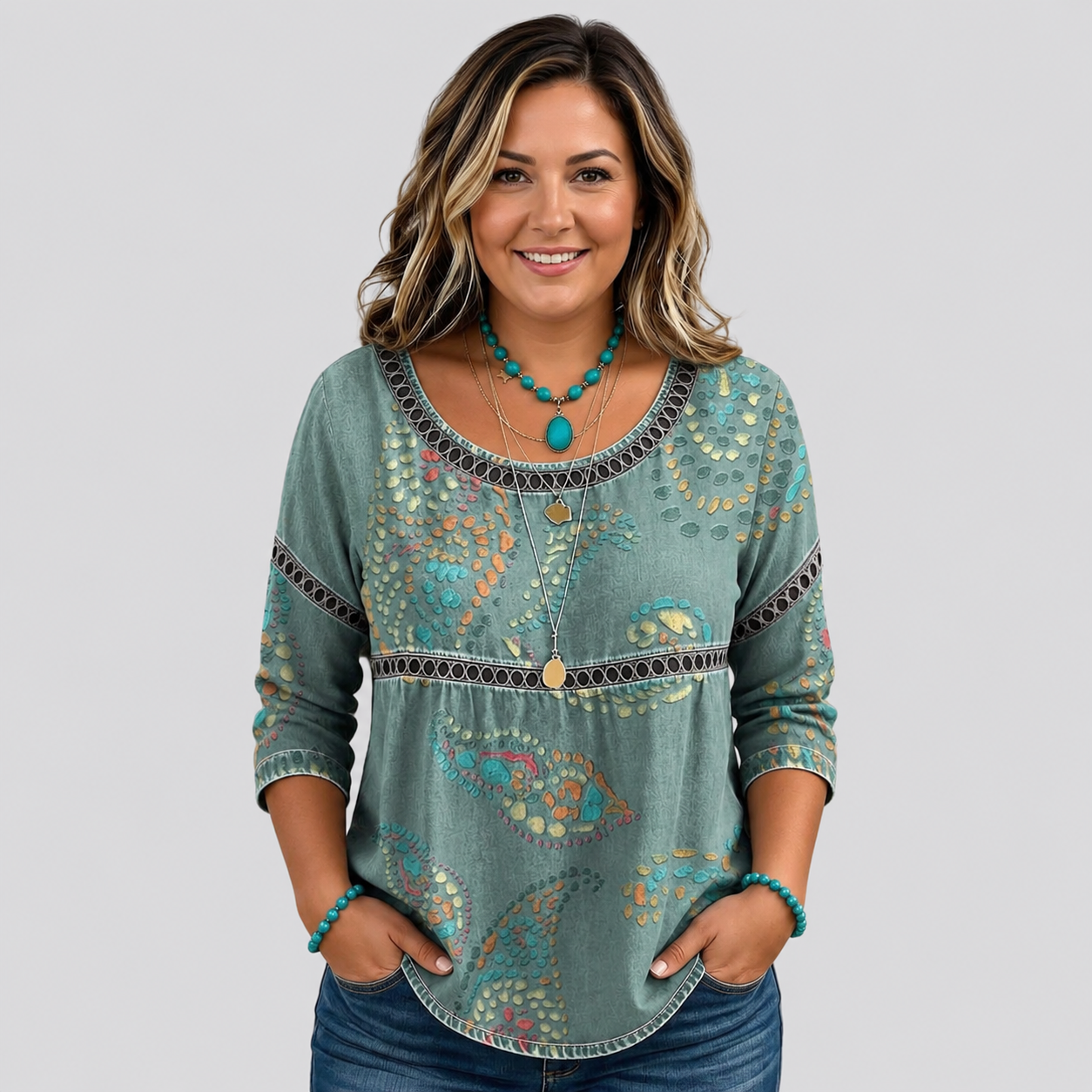 Charlotte | Casual Refinado Inspiración Vintage Blusa