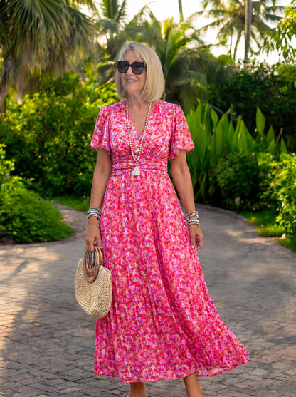 Elis – Long y flowy Vestido con Floral print