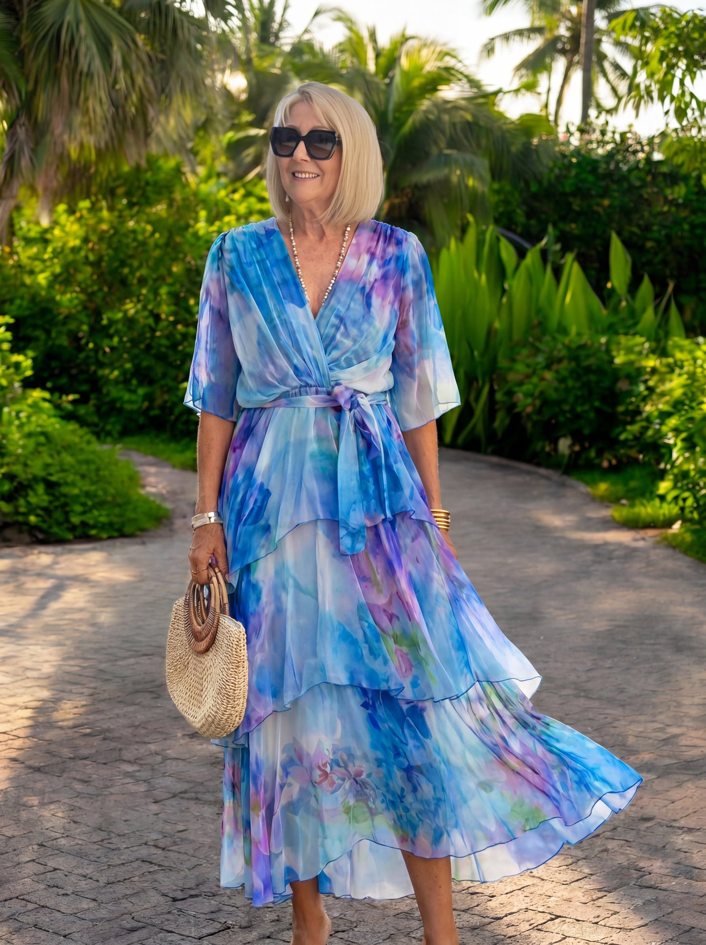Casar – Elegant chiffon Vestido