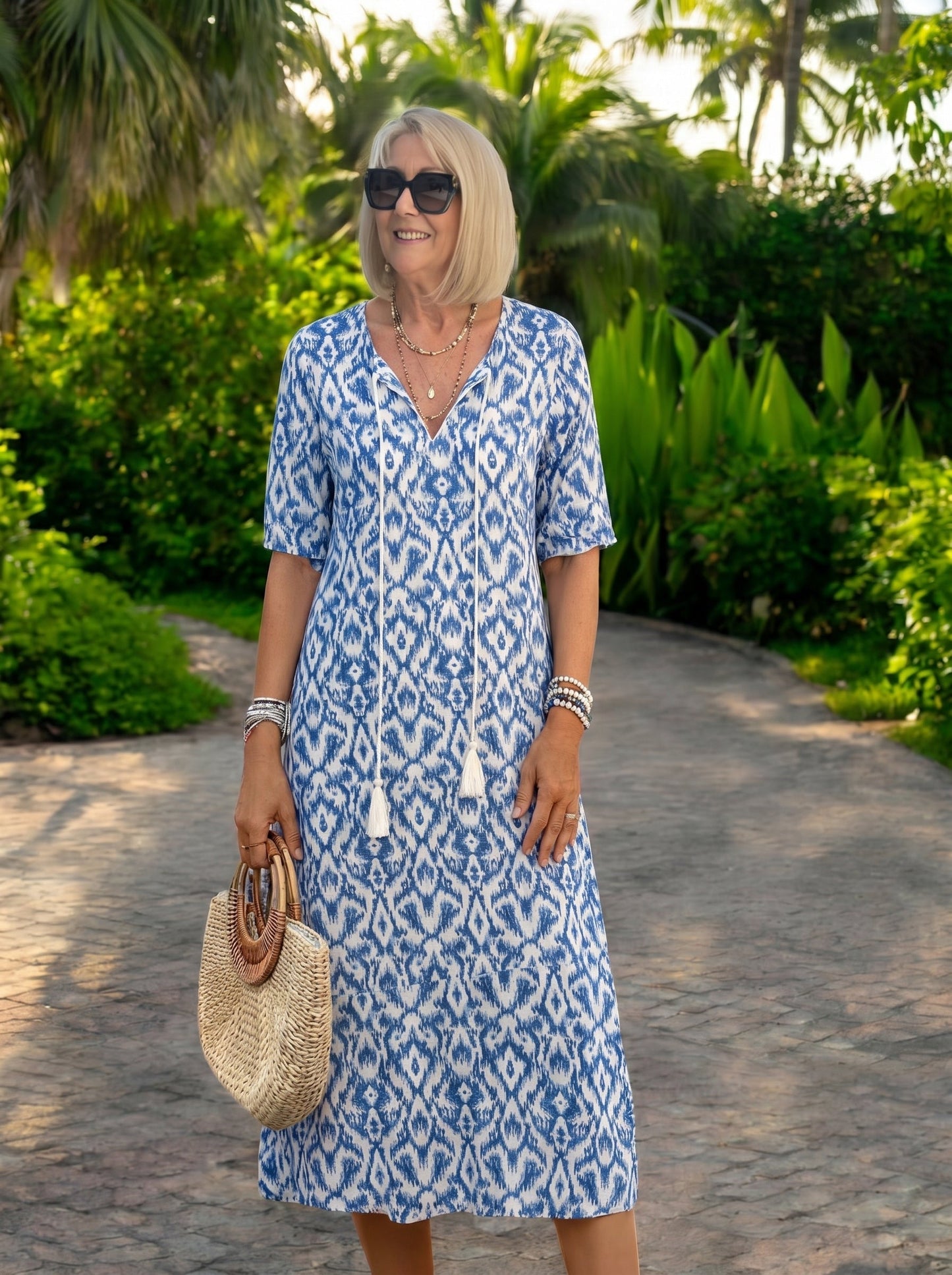 Luna | Relaxed boho style Vestido Midi
