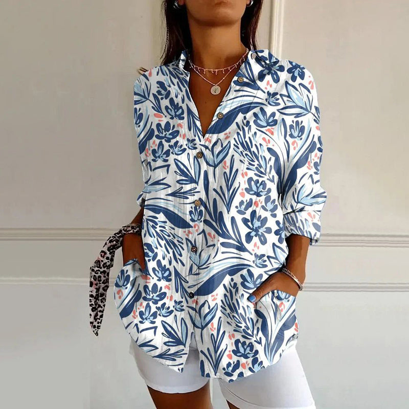 Scarlett | Flower Print Blusa
