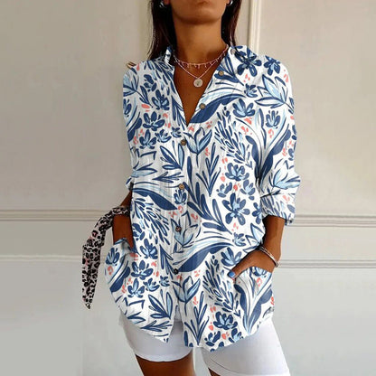 Scarlett | Flower Print Blusa