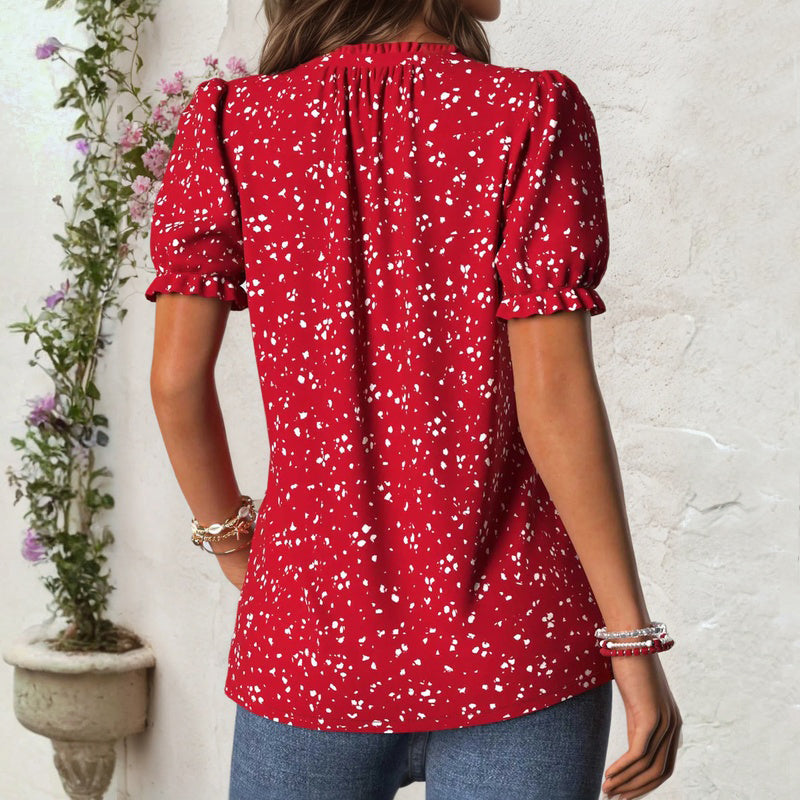 Inspiración Vintage Lässige Blusa de Seda